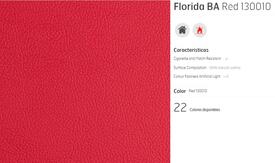 C6 LEATHER FLORIDA RED