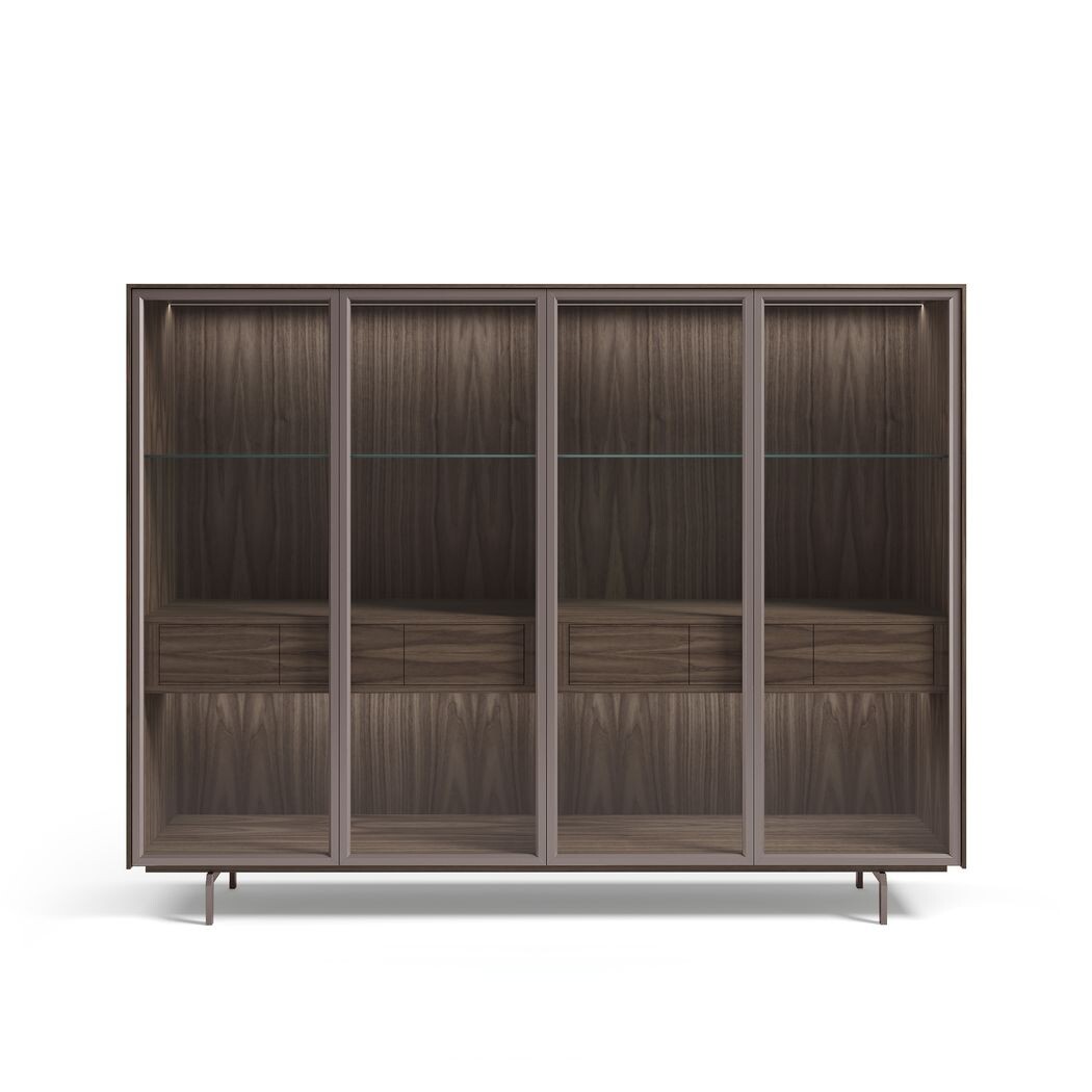 VITRINA 4 PUERTAS CRISTAL