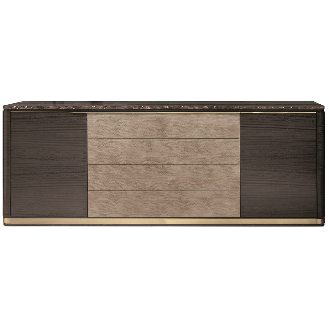 CREDENZA (Marble & Leather front)