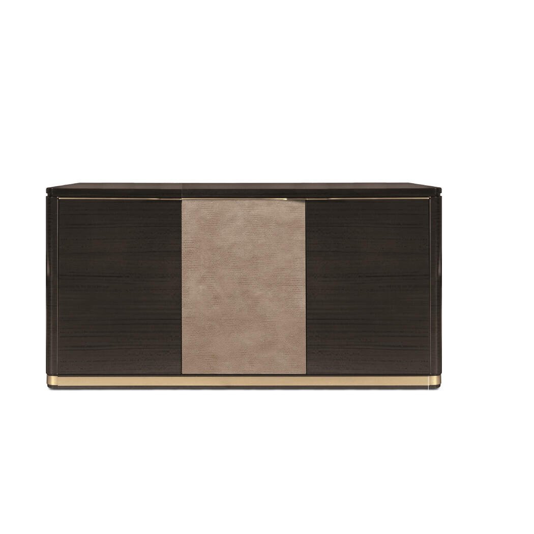 CREDENZA (Wooden top & Leather front)