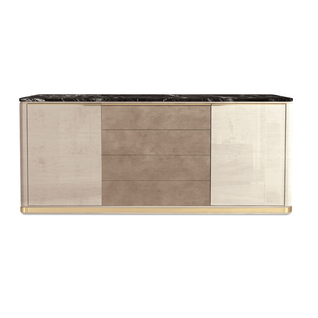 CREDENZA (Marble & Leather front)