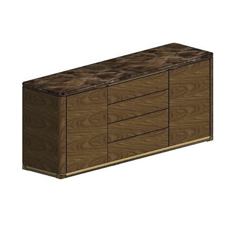 CREDENZA (Marble & Wooden fronts)