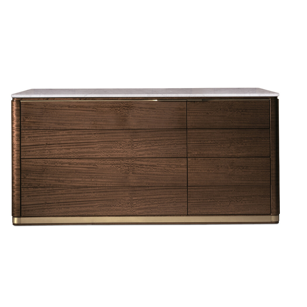 DOUBLE DRESSER (Marble & wooden front)